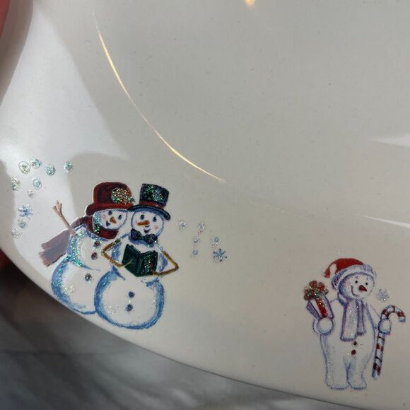 Set of Two 1999 Bath & Body Works Holiday Edition Ceramic Platters 14.5” x 10” - Picture 2 of 4